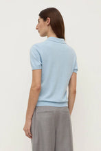 Load image into Gallery viewer, Sloane Cotton Cashmere Polo-Salt