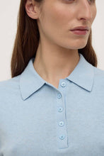 Load image into Gallery viewer, Sloane Cotton Cashmere Polo-Salt