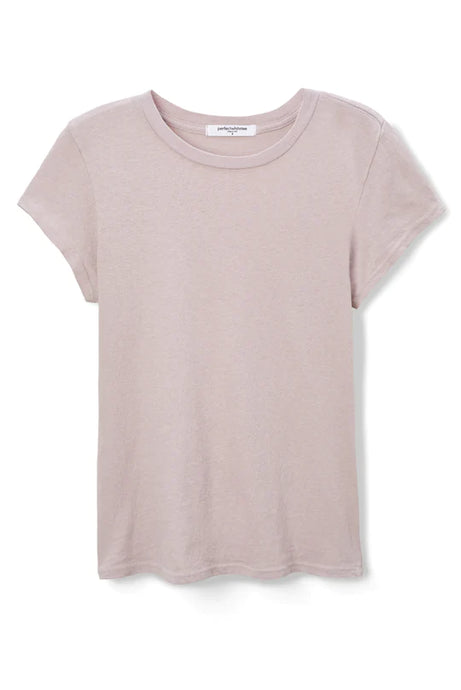 Sheryl Recycled Cotton Baby Tee-Brushed Lilac
