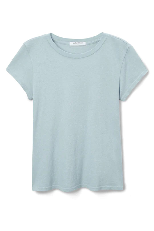 Sheryl Recycled Cotton Baby Tee-Celestial Blue