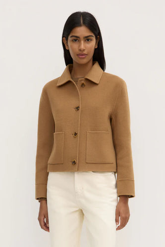 Tasmin Wool Jacket-Camel