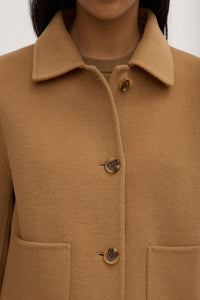 Tasmin Wool Jacket-Camel