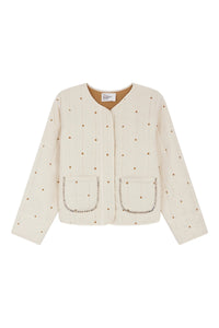 Vahala Quilt Jacket-Ecru
