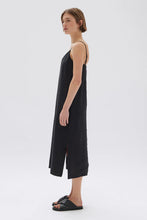 Load image into Gallery viewer, Vallory Linen Slip Dress-Black