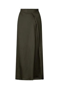 Bjarka Acetate Skirt-Tarmac