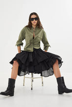 Load image into Gallery viewer, Sharmaine Multi Layer Skirt-Black