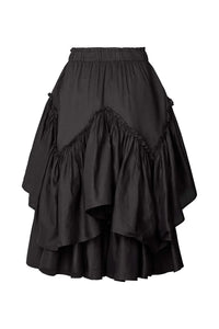 Sharmaine Multi Layer Skirt-Black