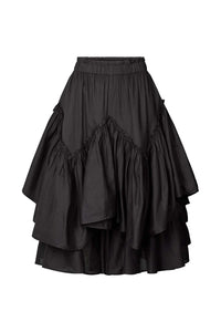 Sharmaine Multi Layer Skirt-Black