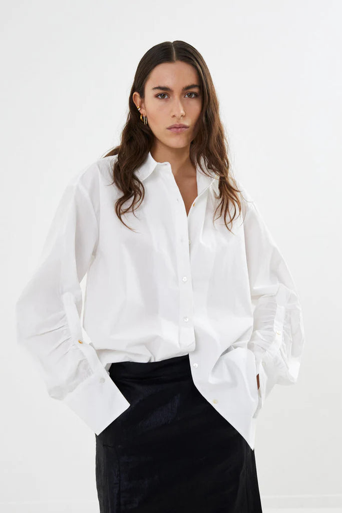 Lourdes Shirt-White