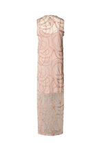 Load image into Gallery viewer, Vita Scribble Long Dress-Blush