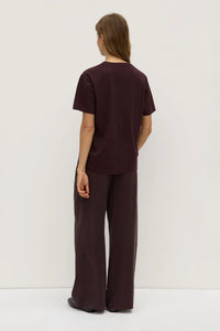 Women's Organic Base Tee-Burgundy