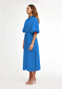 Zoya Shirt Dress-Cobalt