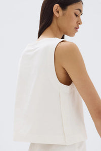 Zoey Twill Top-Cream