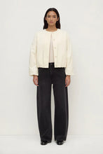 Load image into Gallery viewer, Zoie Padded Bomber-Antique White