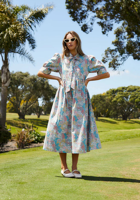 Nightfall Dress-Floral Frenzy