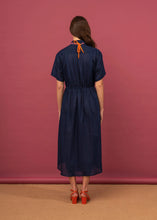 Load image into Gallery viewer, Coastal Shirt Dress-Biro Blue