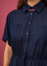 Load image into Gallery viewer, Coastal Shirt Dress-Biro Blue