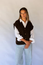 Load image into Gallery viewer, Button Vest-Cocoa