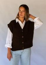 Load image into Gallery viewer, Button Vest-Cocoa