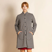 Load image into Gallery viewer, Houndstooth Merchant Coat