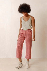 Dany Pant-Red Check