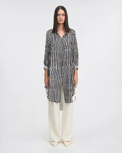 Dinya Dots Obsessions Shirt-Black