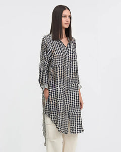 Dinya Dots Obsessions Shirt-Black