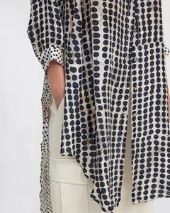 Dinya Dots Obsessions Shirt-Black