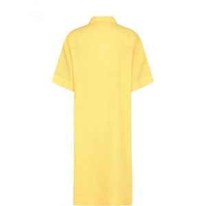 Mal Linen Shirt Dress-Celandine