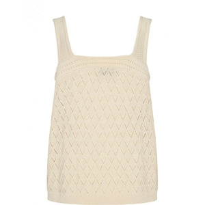 Oxana Knit Top-Pearled Ivory