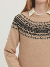 Load image into Gallery viewer, Greca Jacquard Wool Sweater-Ecru