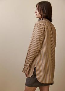 Mason Shirt-Sepia Stripe