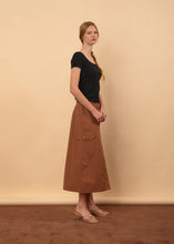 Load image into Gallery viewer, Leila Skirt-Terracotta Check