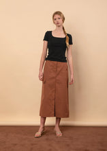 Load image into Gallery viewer, Leila Skirt-Terracotta Check