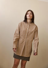 Load image into Gallery viewer, Mason Shirt-Sepia Stripe