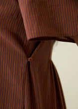 Load image into Gallery viewer, Mazzy Dress-Fig &amp; Cinnamon Stripe