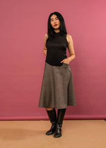 Rohmer Skirt-100% Puppytooth Wool