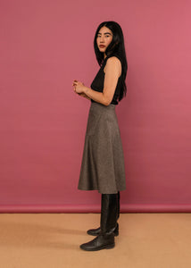 Rohmer Skirt-100% Puppytooth Wool