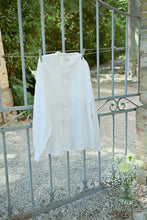 Load image into Gallery viewer, Pleated Blouse with Lace Insert-White