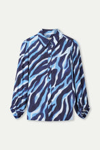 Load image into Gallery viewer, Blouse-Animal Blue