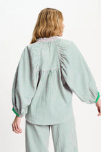 Load image into Gallery viewer, Blouse Seersucker-Green Pink