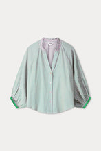 Load image into Gallery viewer, Blouse Seersucker-Green Pink