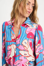 Load image into Gallery viewer, Blouse-Urban Flora Stripe