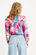 Load image into Gallery viewer, Blouse-Urban Flora Stripe