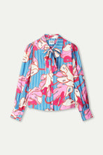 Load image into Gallery viewer, Blouse-Urban Flora Stripe