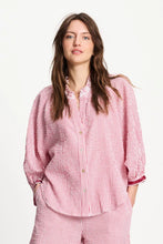 Load image into Gallery viewer, Blouse-Seersucker Red White