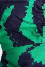 Load image into Gallery viewer, Dress-Poplin Waves Green