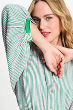 Load image into Gallery viewer, Dress-Seersucker Green Pink