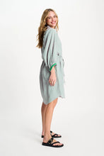 Load image into Gallery viewer, Dress-Seersucker Green Pink