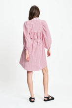 Load image into Gallery viewer, Dress-Seersucker Red White